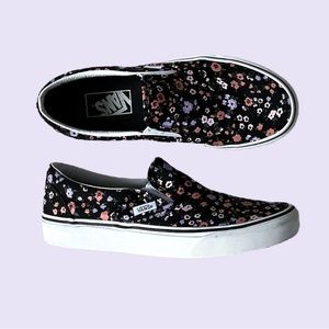 Vans Floral Classic Slip-on Sneakers Size W8 / M6.5